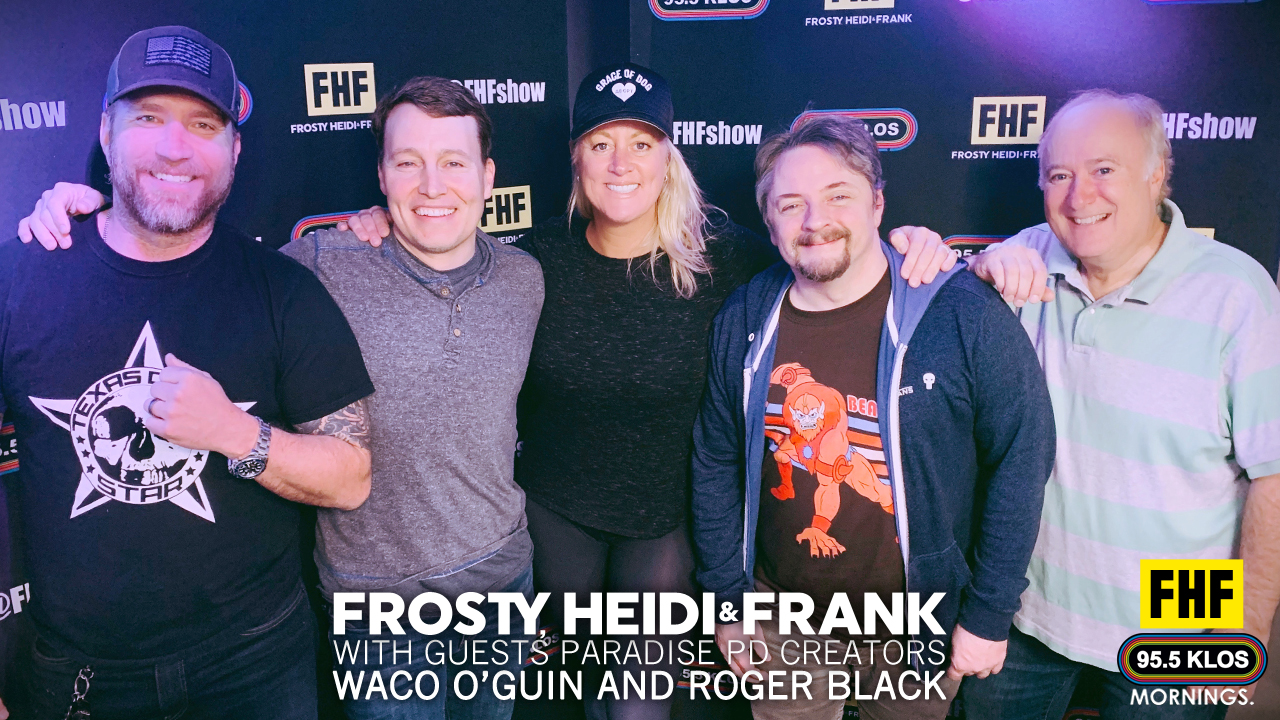 Frosty, Heidi and Frank with guests Waco O'Guin and Roger Black