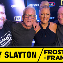 Frosty, Heidi and Frank with guest Bobby Slayton