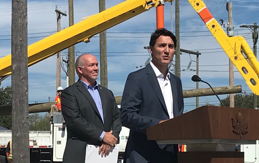 Horgan and Trudeau announce new MOU