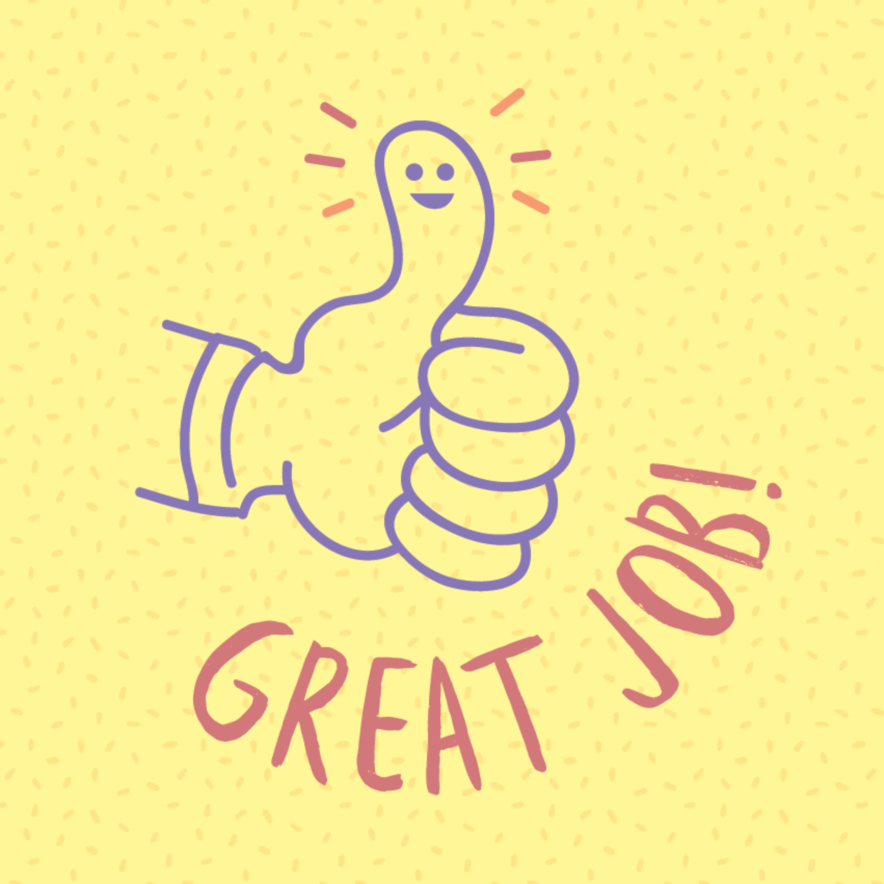 great job! with roz campbell episode artwork