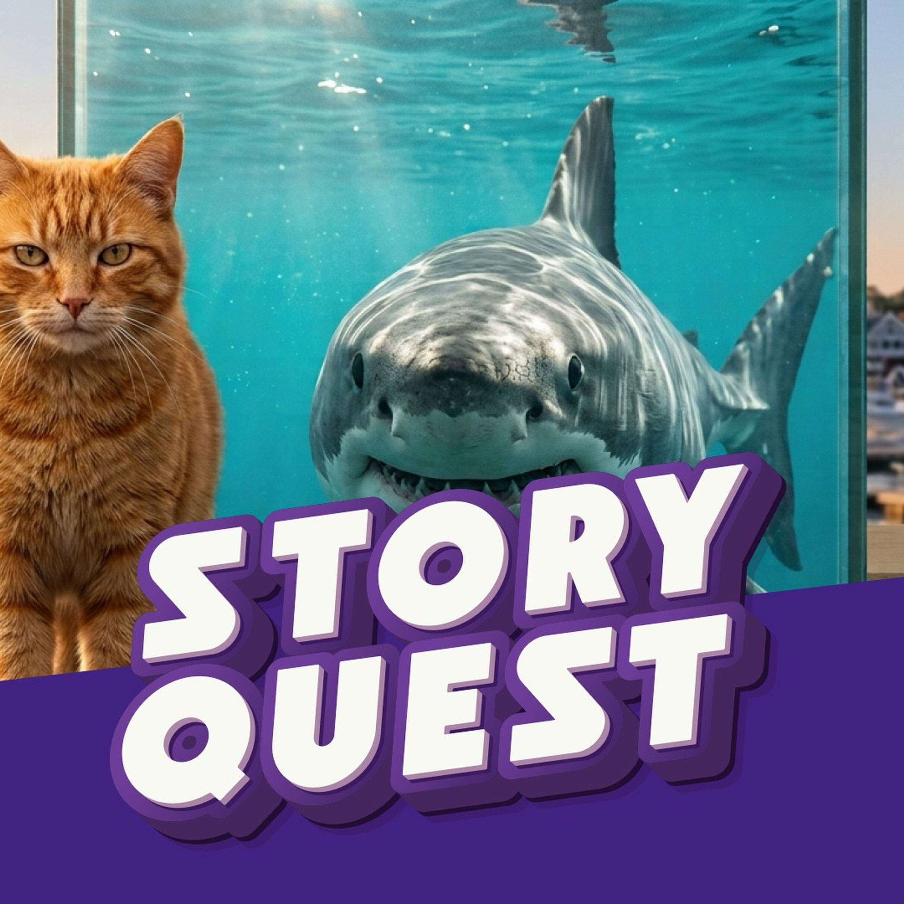 Tiny Kitten Saves Massive Shark