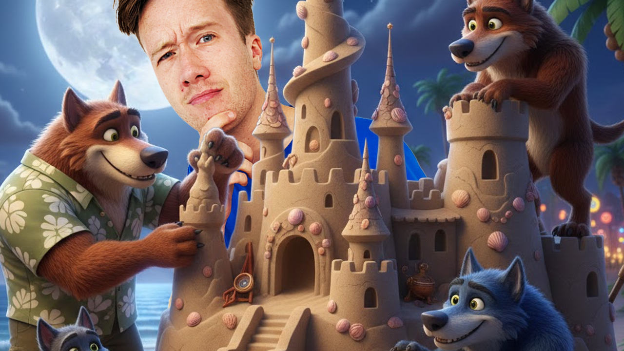 Werewolves Love Making Sandcastles