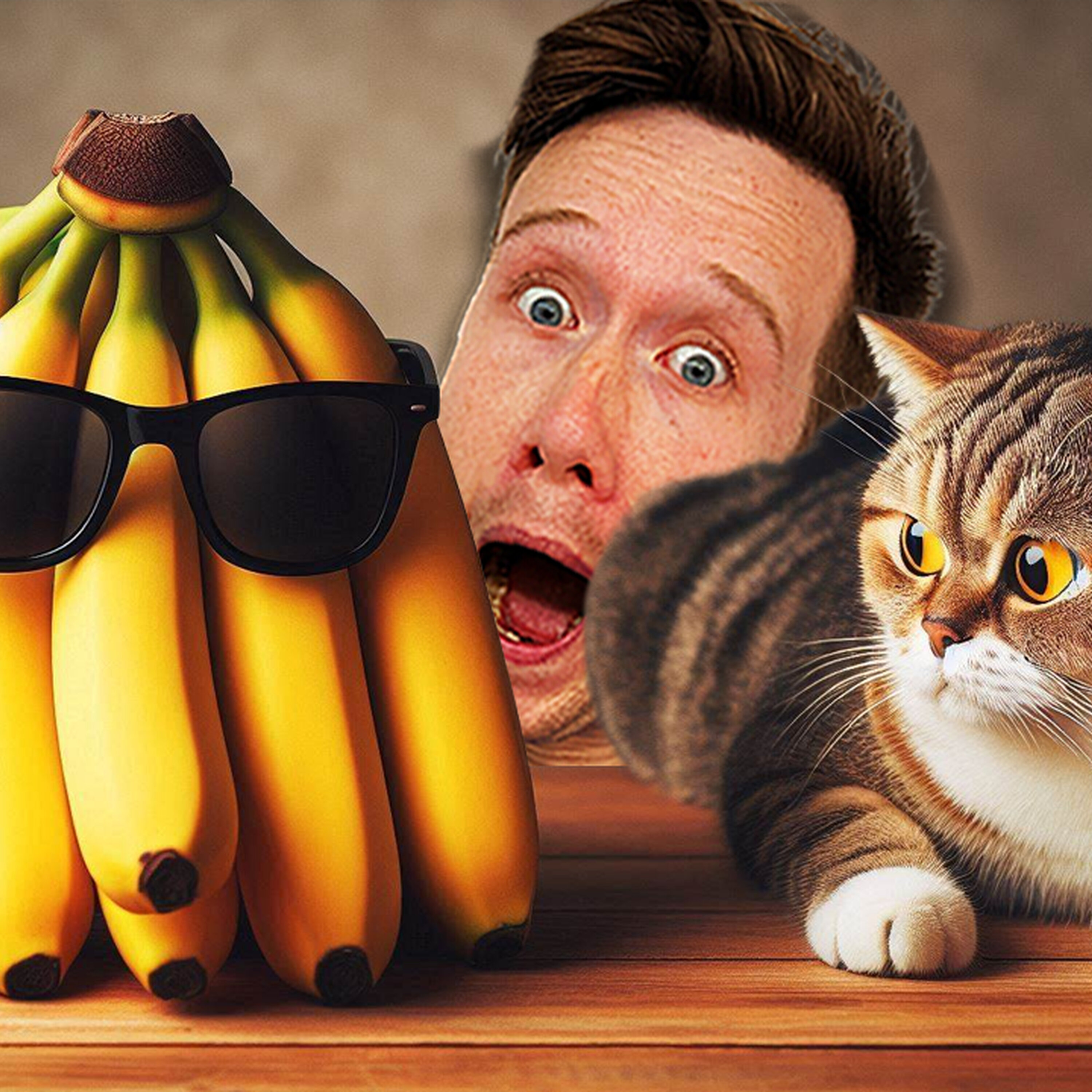 The Cat and the Bananas