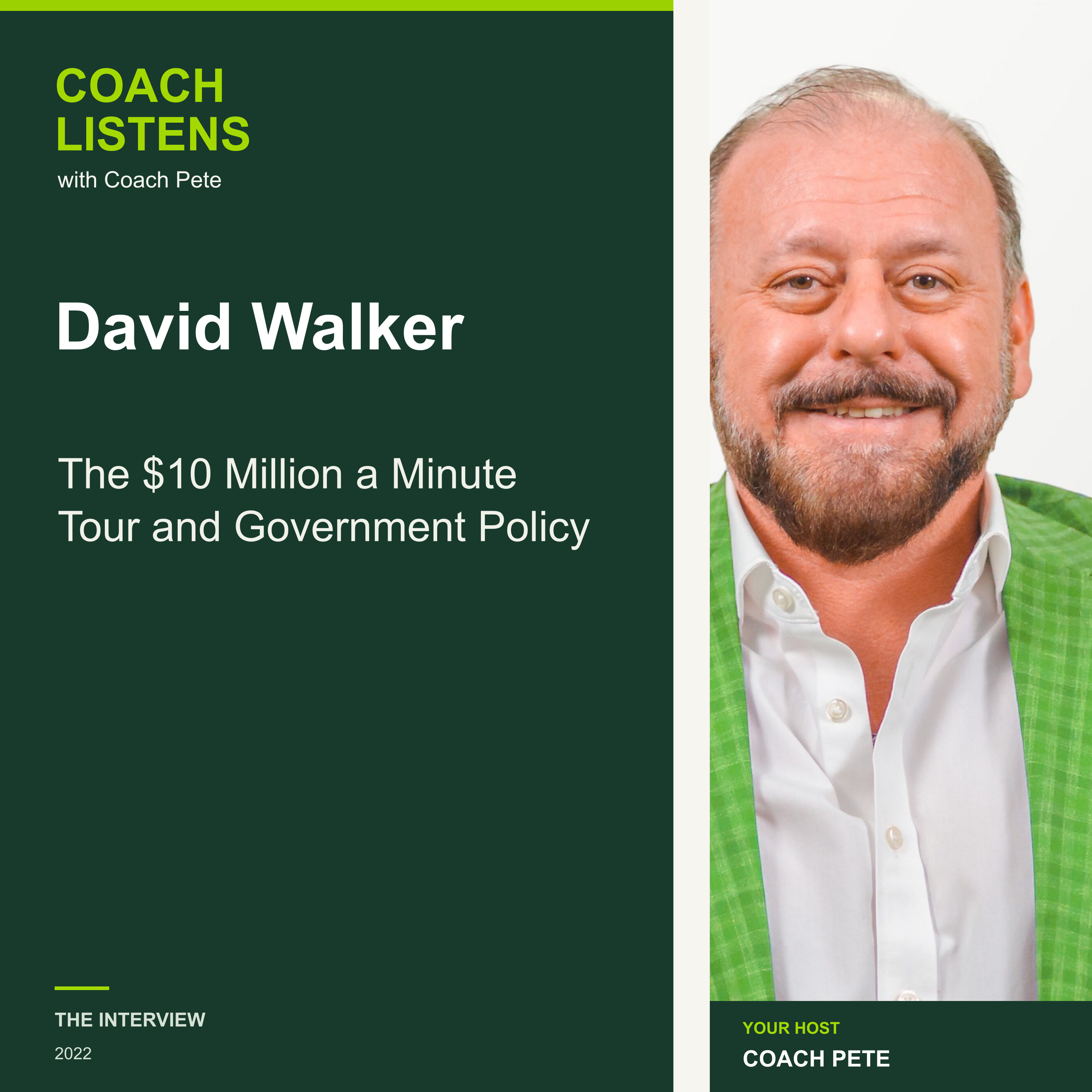 David Walker: The $10 Million a Minute Tour and Government Policy episode artwork