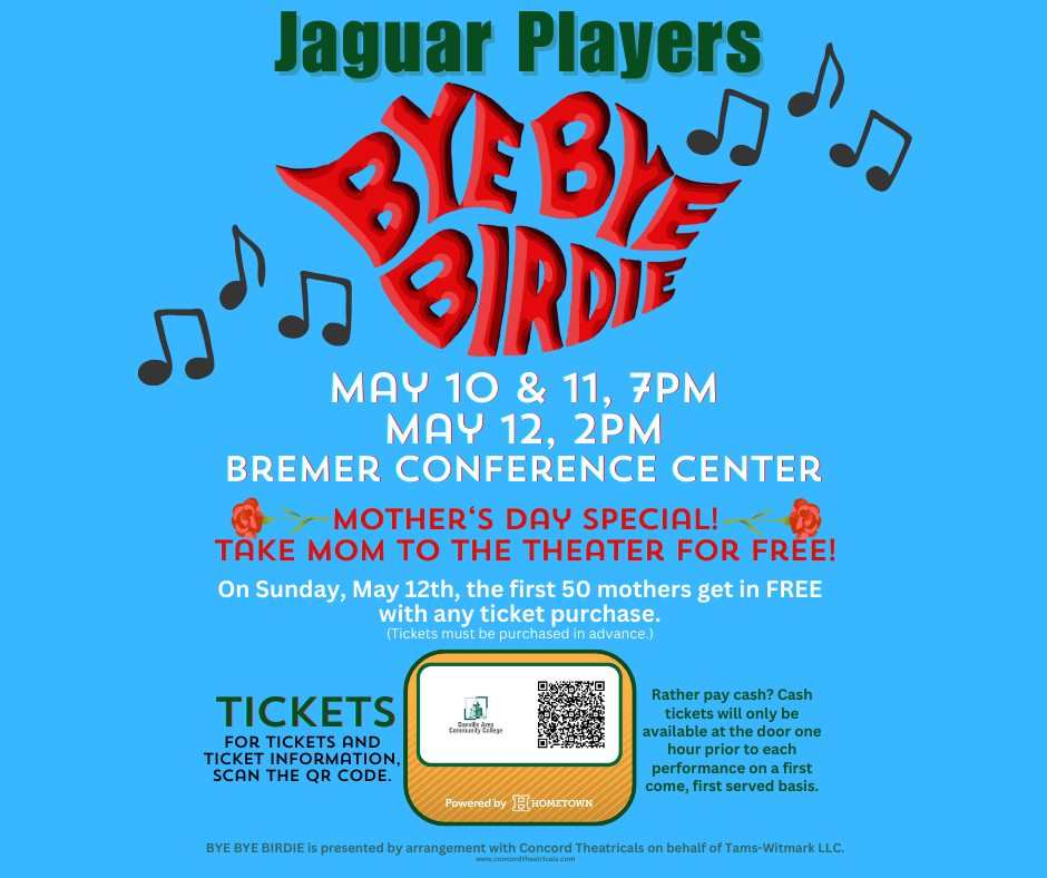 The Community Connection May 2nd - Bye Bye Birdie