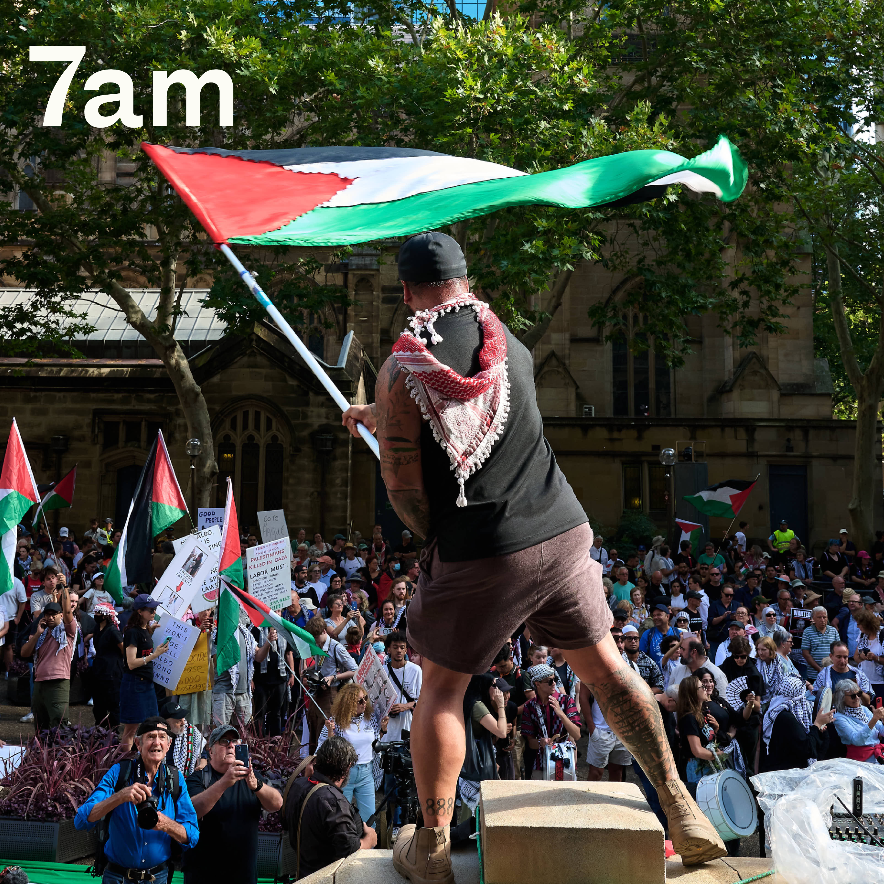 On the ground at the Herzog protests