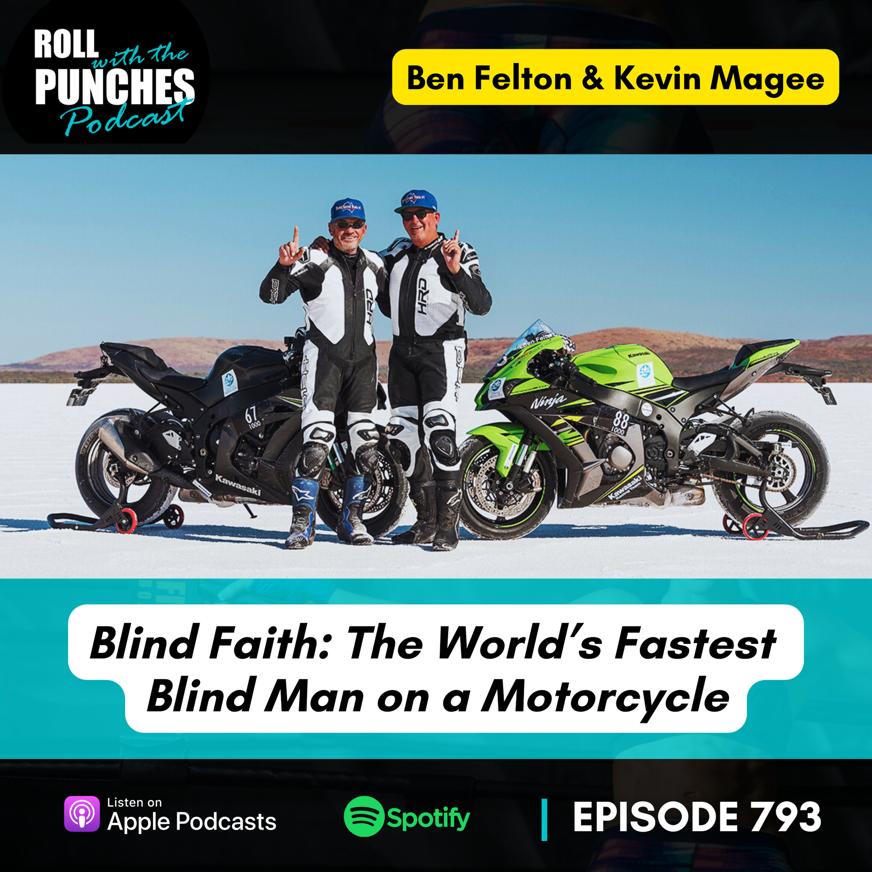 Blind Faith: The World's Fastest Blind Man on a Motorcycle | Ben & Kevin Magee - 793 Episode cover
