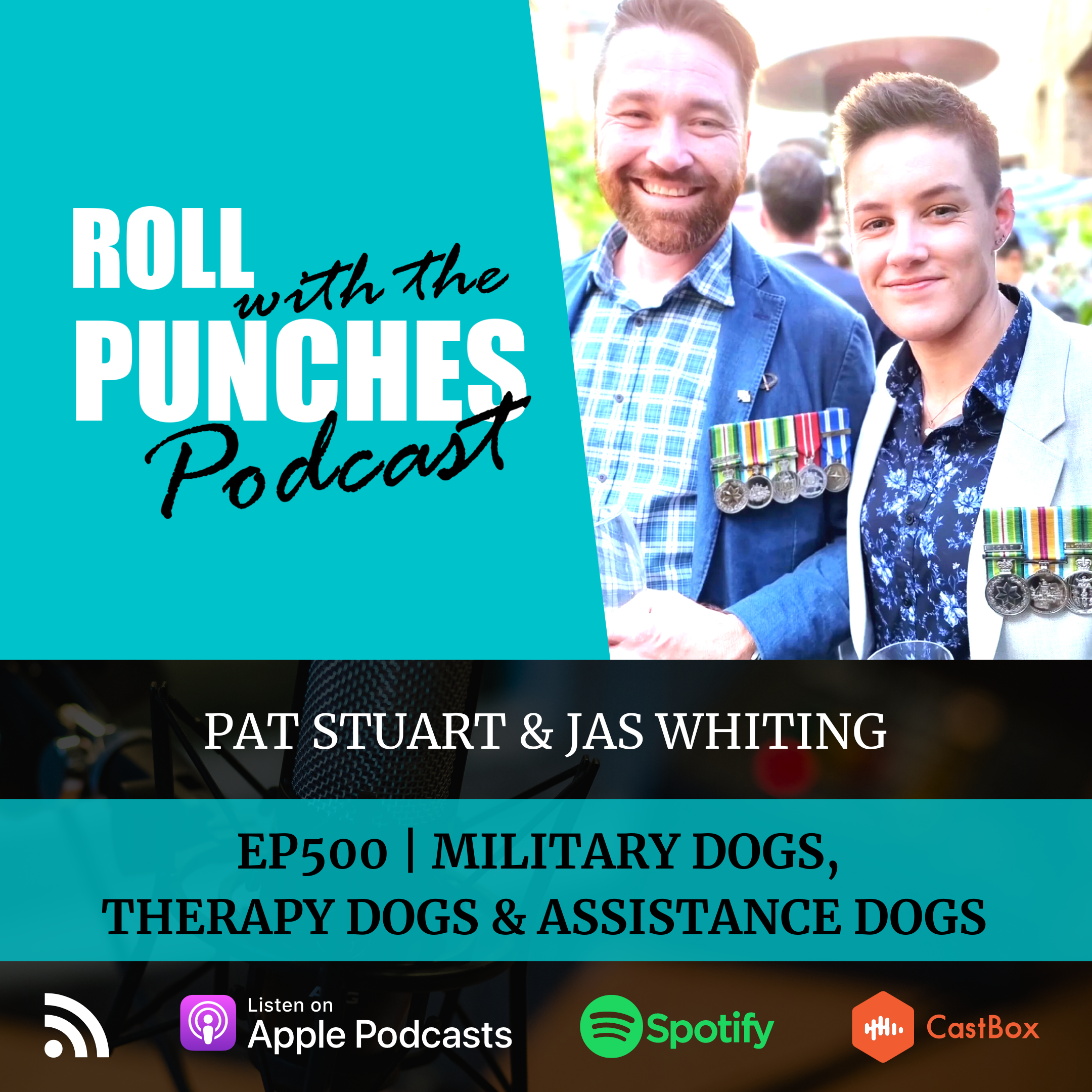 Military Dogs, Therapy Dogs & Assistance Dogs | Pat Stuart & Jas Whiting - 500 episode artwork