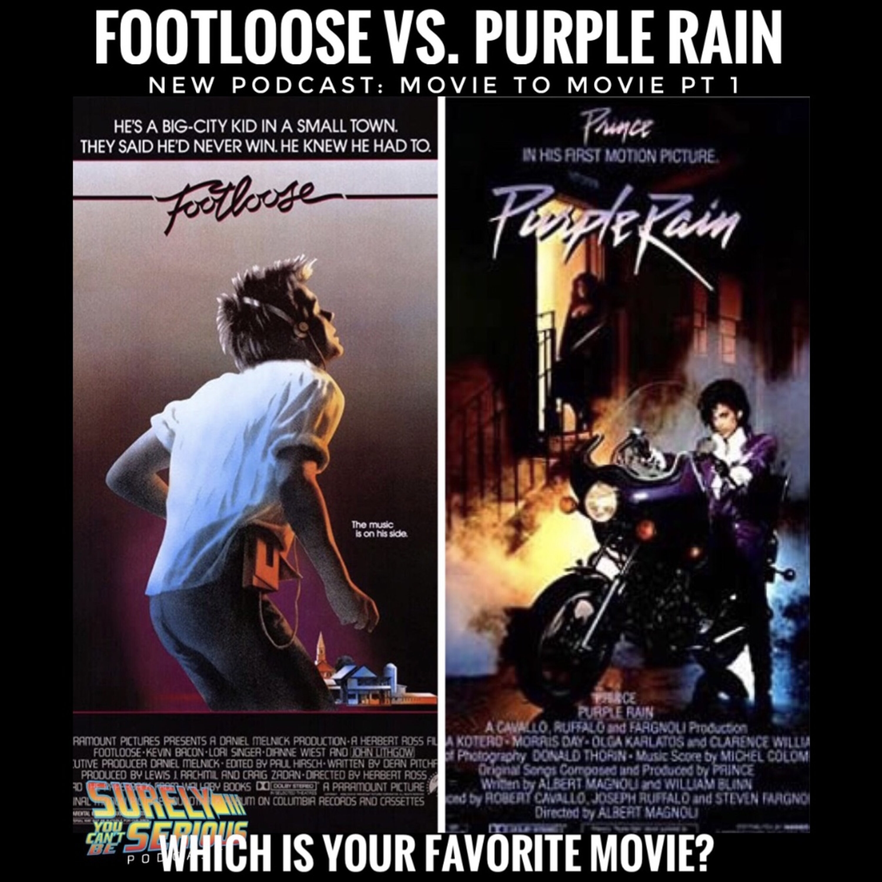 Footloose (1984) vs. Purple Rain (1984)" Movie to Movie Pt 1 Image