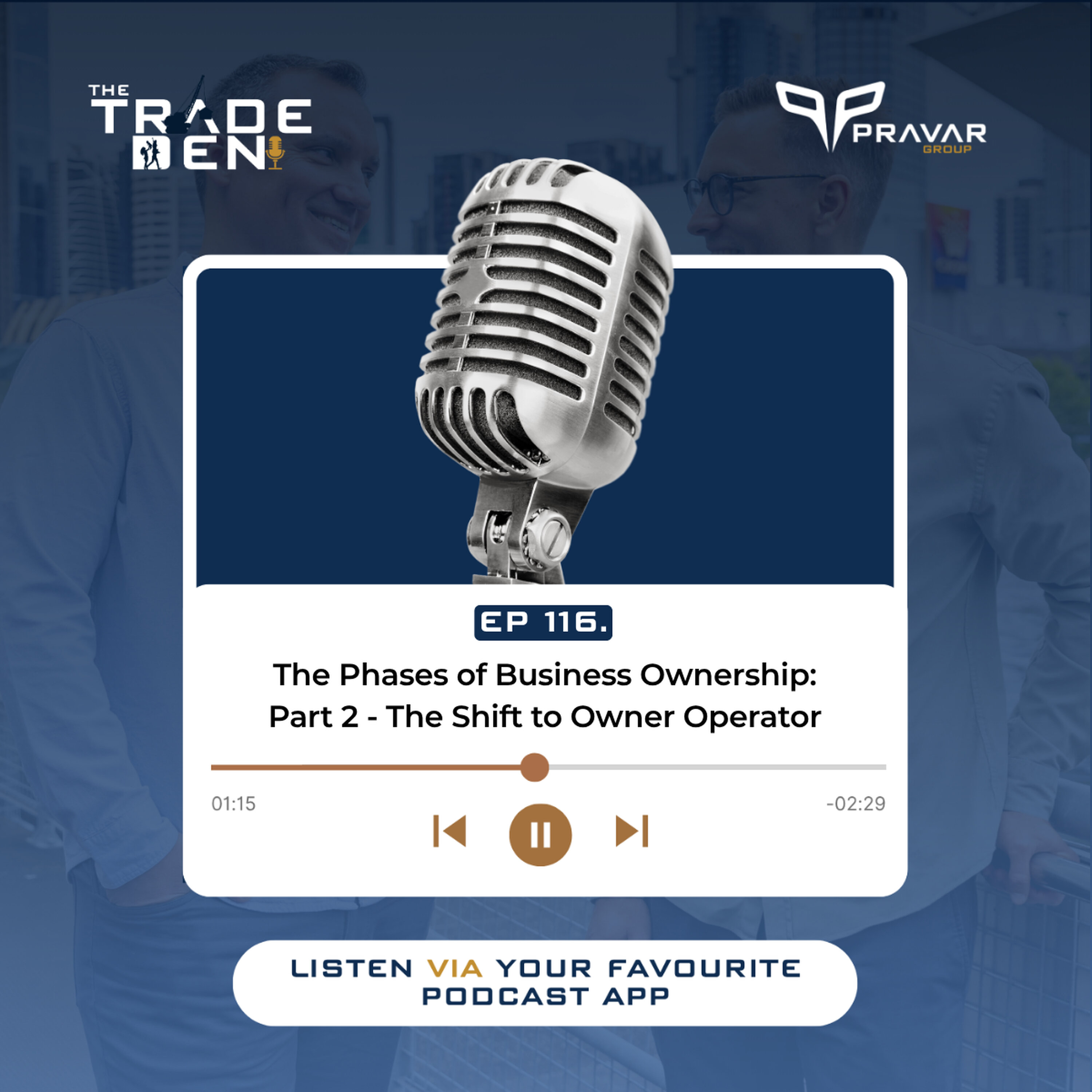 116. The Phases of Business Ownership - Part 2: The Shift to Owner-Operator episode artwork