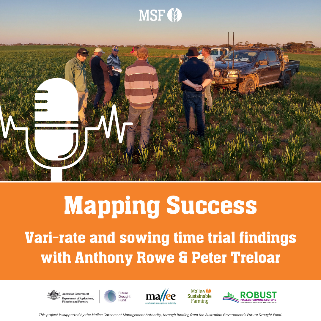 Mapping Success: Vari-Rate and sowing time trial findings with Anthony Rowe & Peter Treloar episode artwork