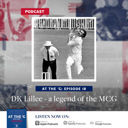 DK Lillee - a legend of the MCG