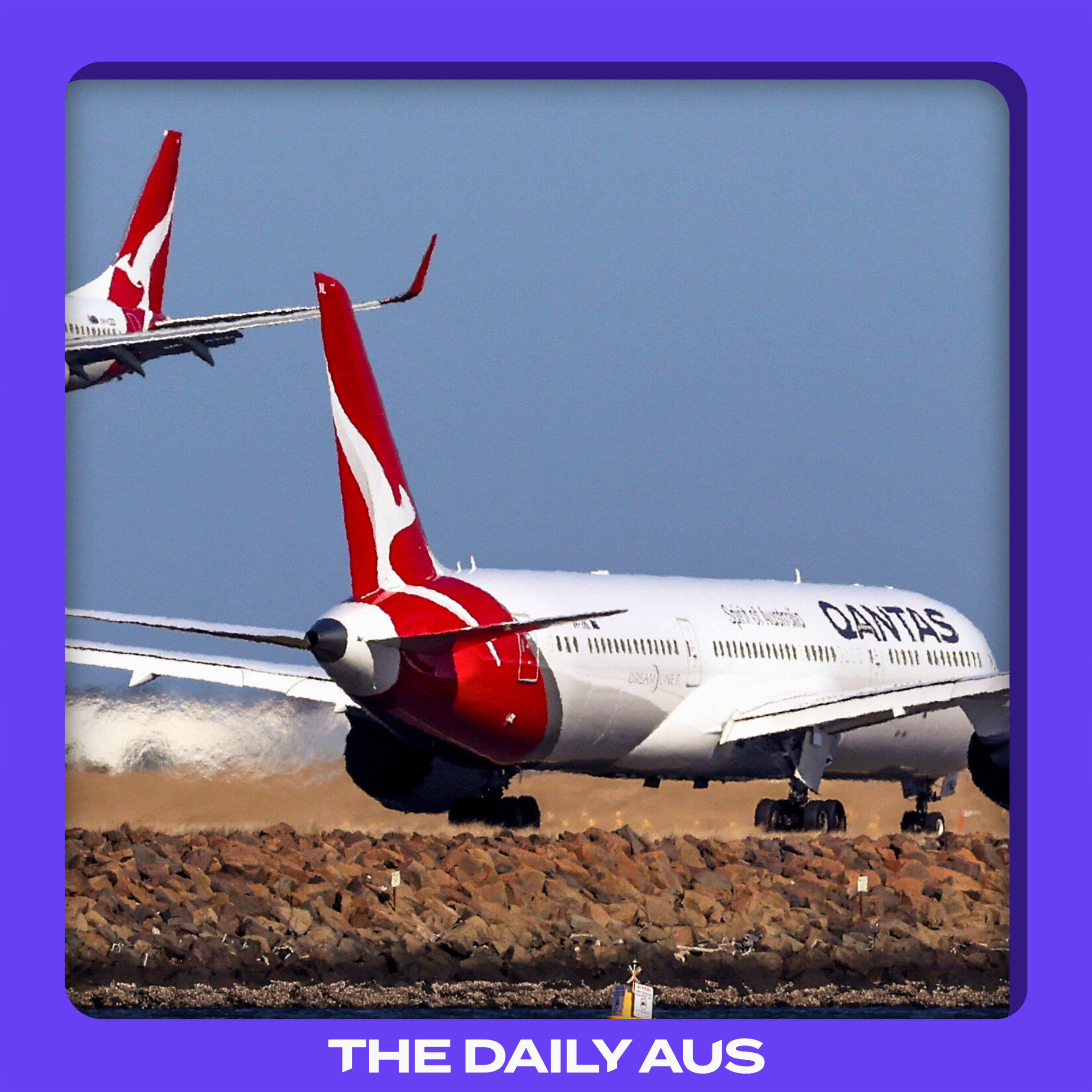 Qantas' record-breaking fine episode artwork