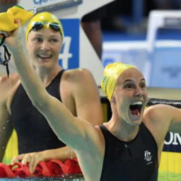 LISTEN: Why everyone's talking about Cate Campbell's face following her sister's win.
