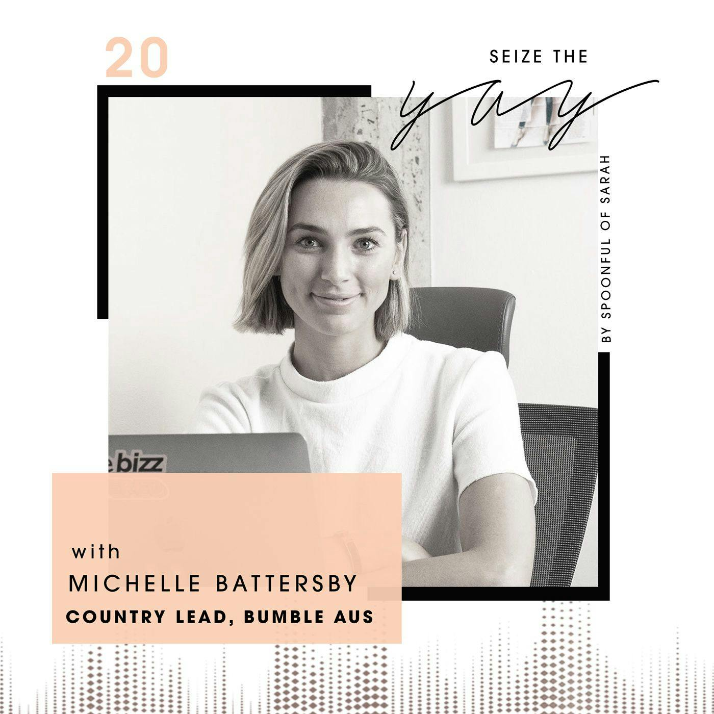 Michelle Battersby // From boatsheds to banking to Bumble Australia... meet the Queen of the Aussie Beehive