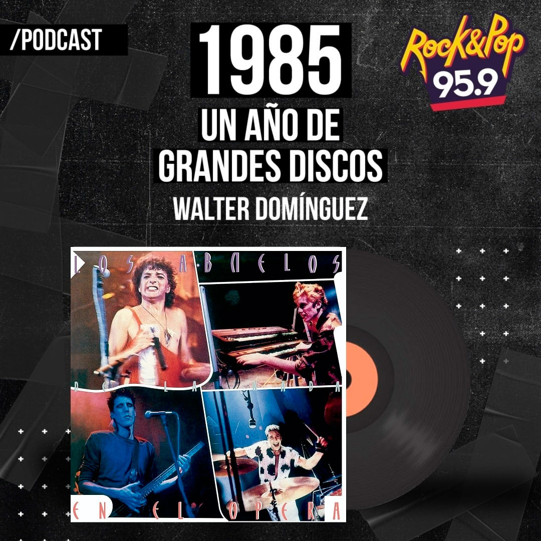 1985, con Walter Domínguez