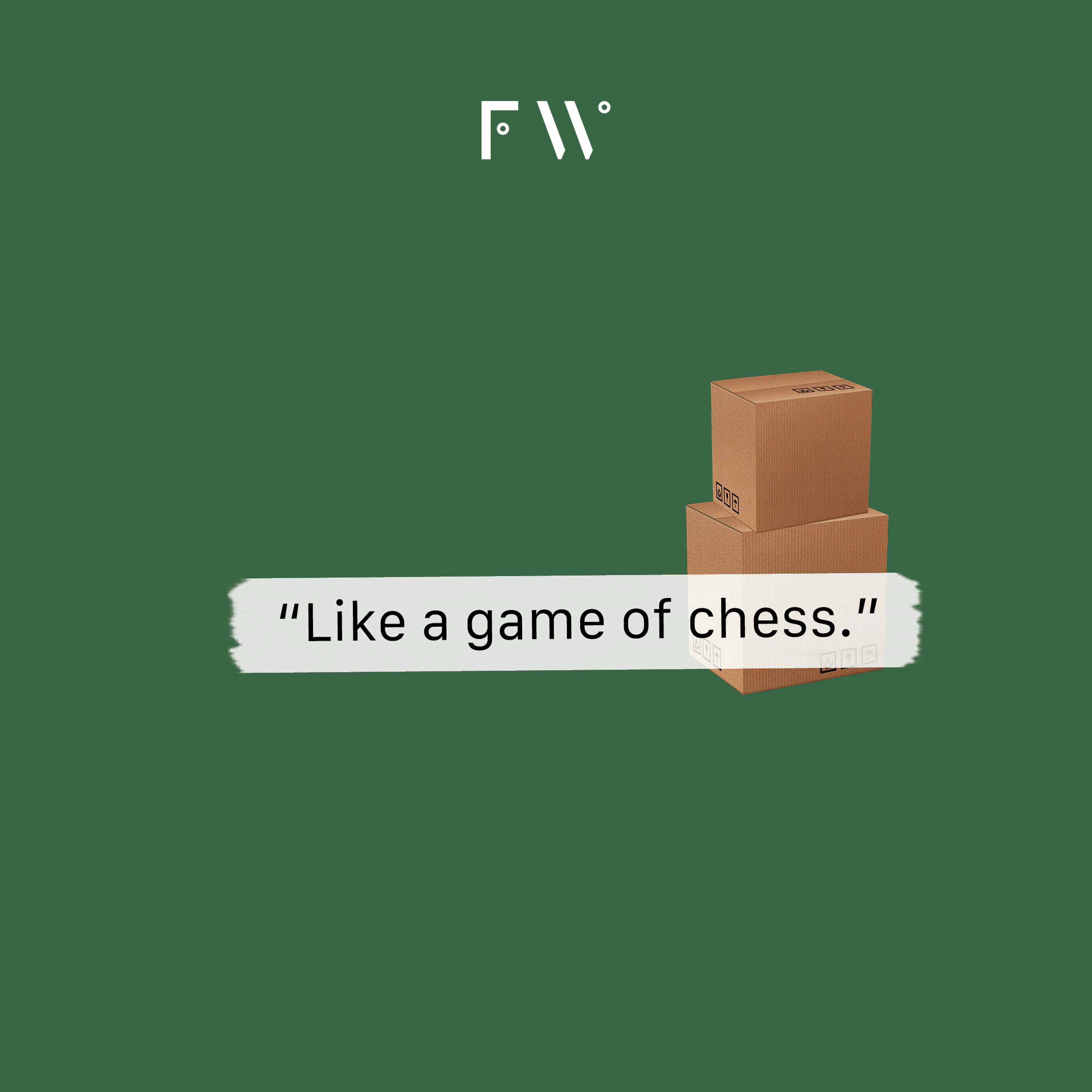 3. “Like a game of chess.”