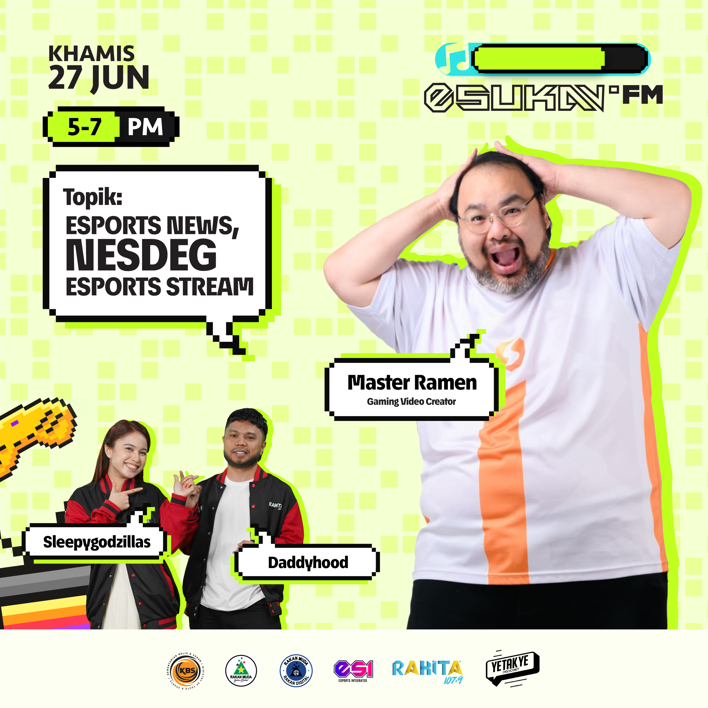 Esukan.fm S4 Ep. 8- Esports Untuk Masa Depan episode artwork