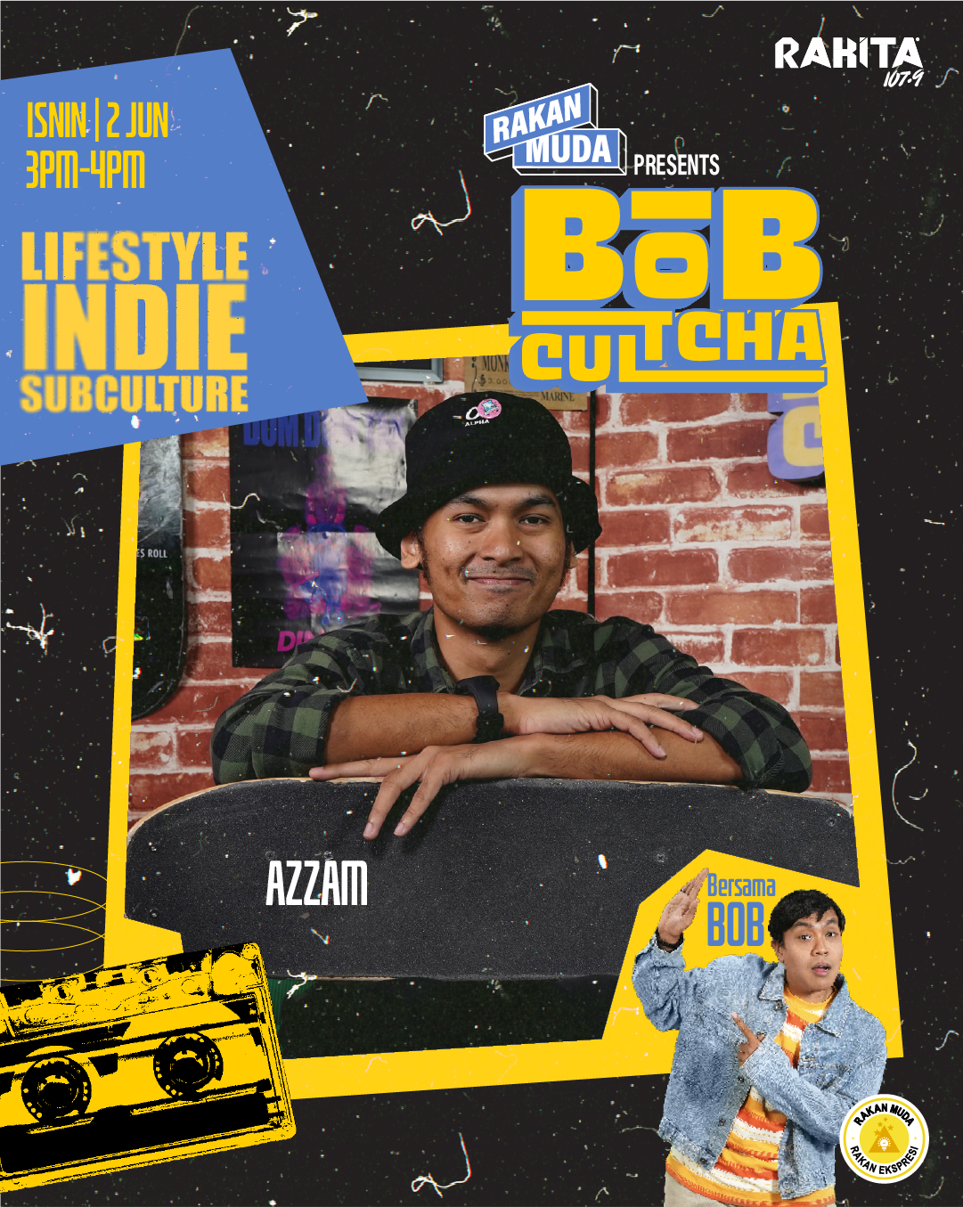 Azzam Sampai Kena Kongsi Bilik Nak Join Tournament Street Skateboarding| Bob Cultcha Ep. 6 (2025) episode artwork