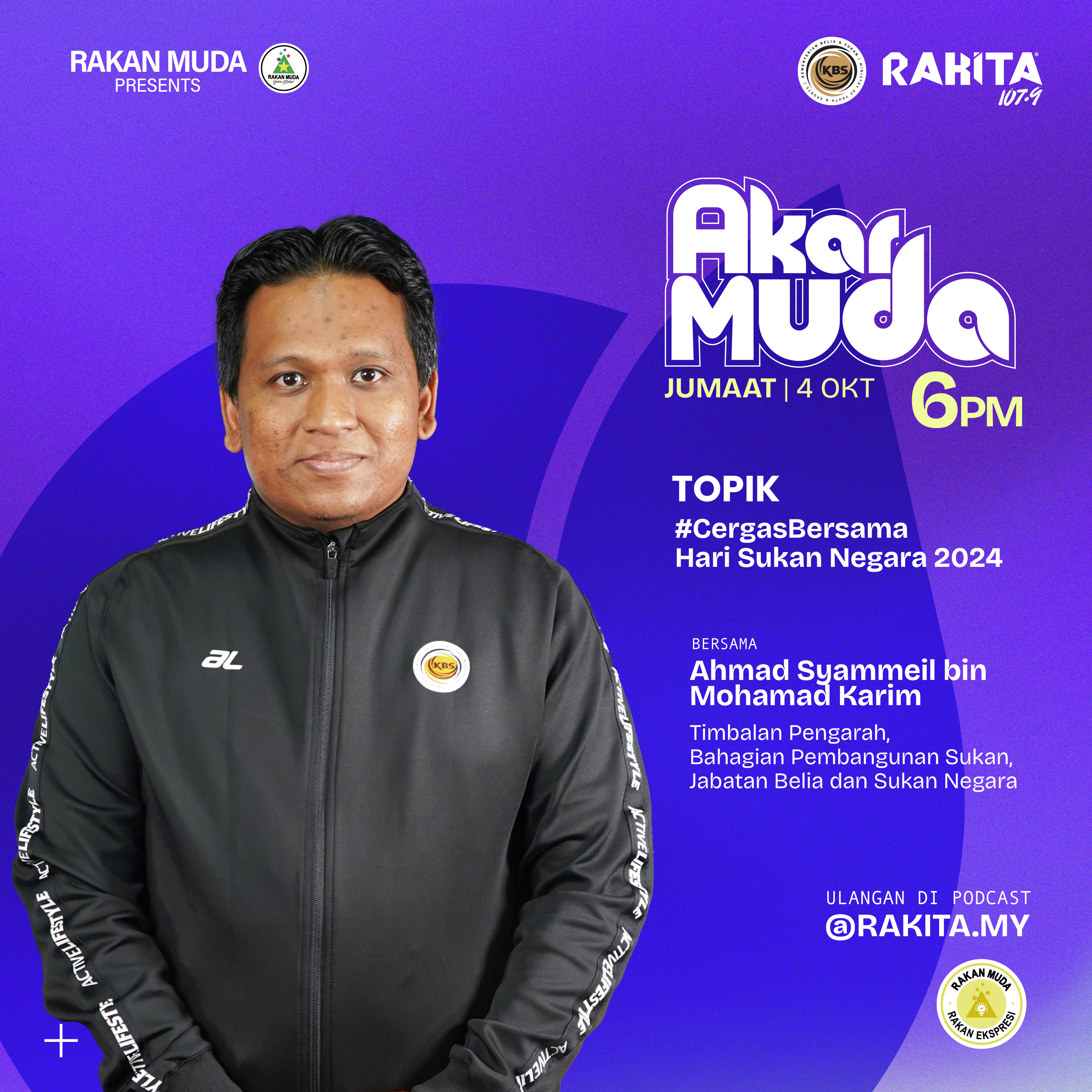 #CergasBersama Hari Sukan Negara 2024 | Akar Muda episode artwork