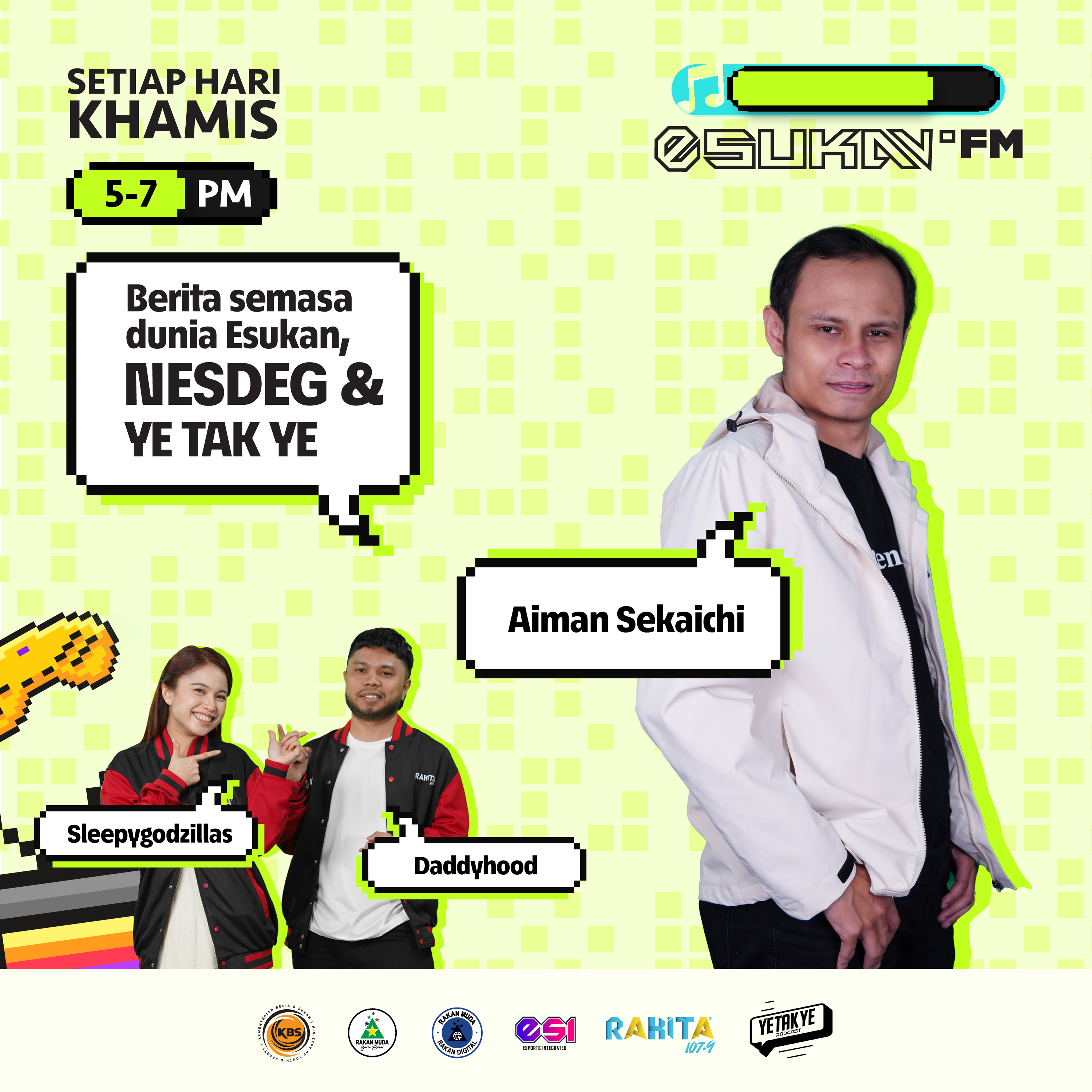 Esukan.fm Musim Ke 4 Episod 2- Efootball Dan Isu Keganasan Yang Berlaku Dalam Dunia Bola Sepak