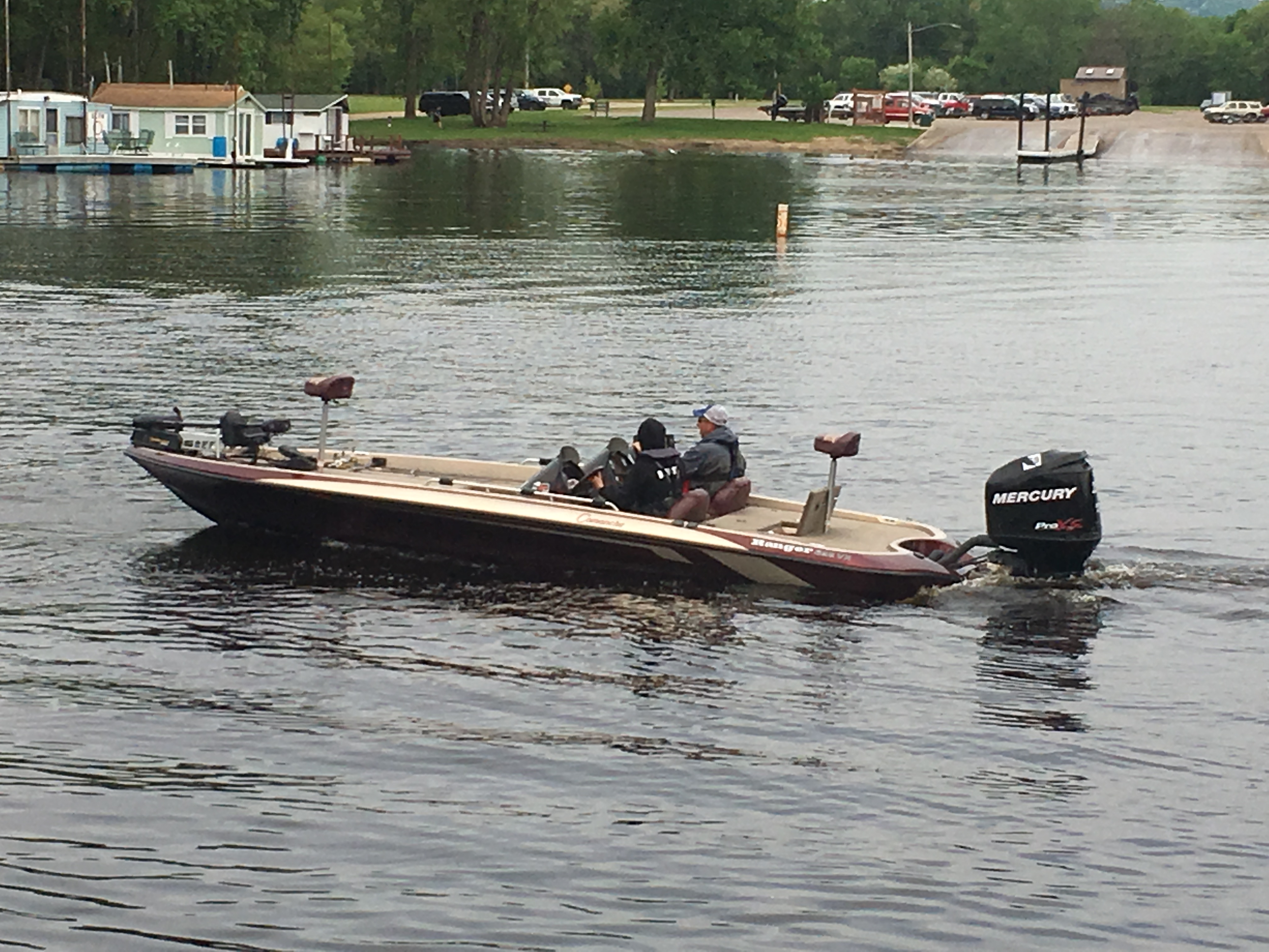 Bass fishing and Stormy Kromer