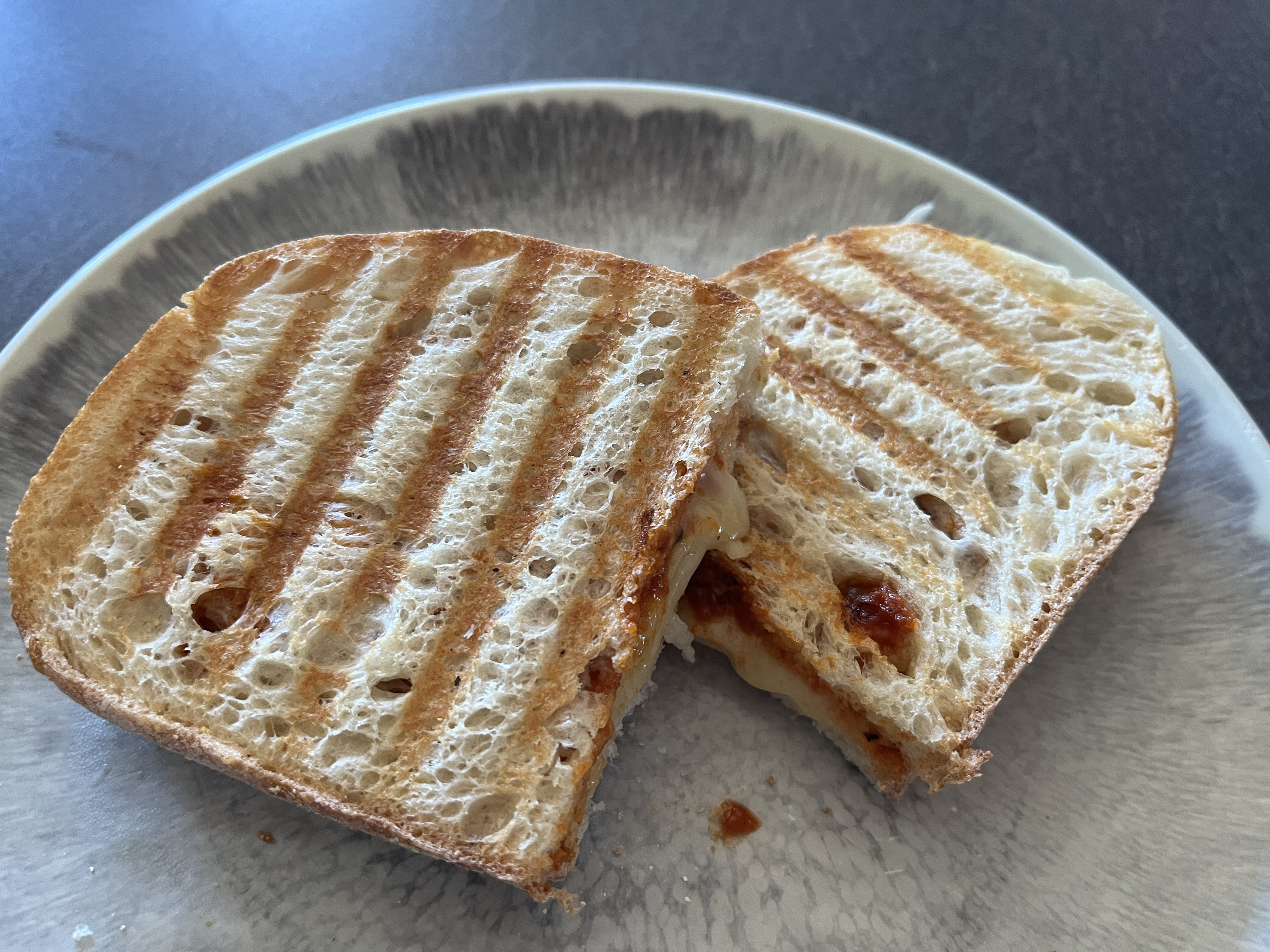 Grilled Cheese w/Tomato-Coconut Chutney