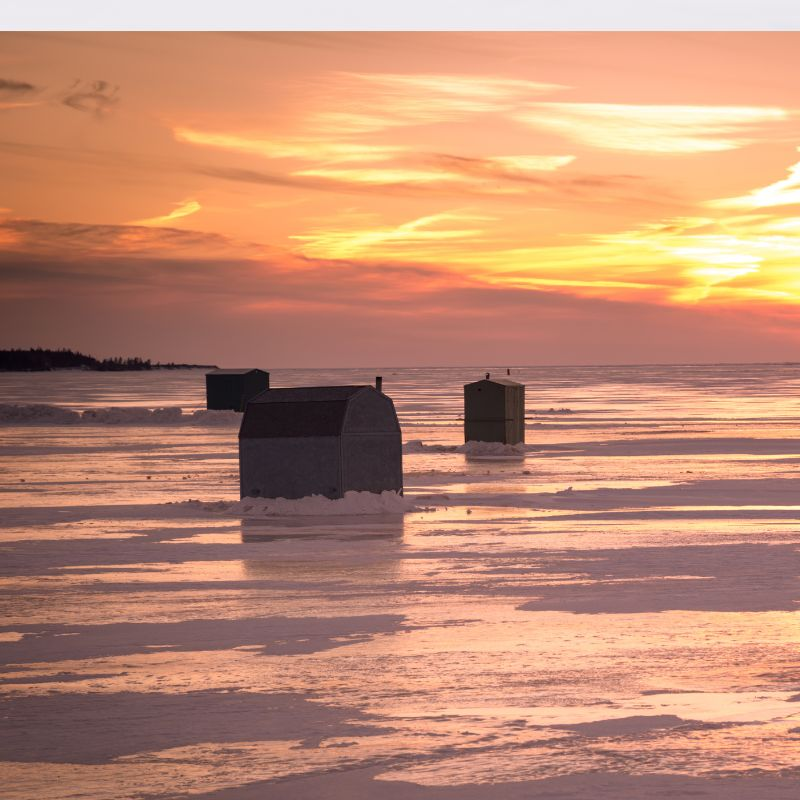 Ice Fishing with Ballzer and Work Bestie Sarah