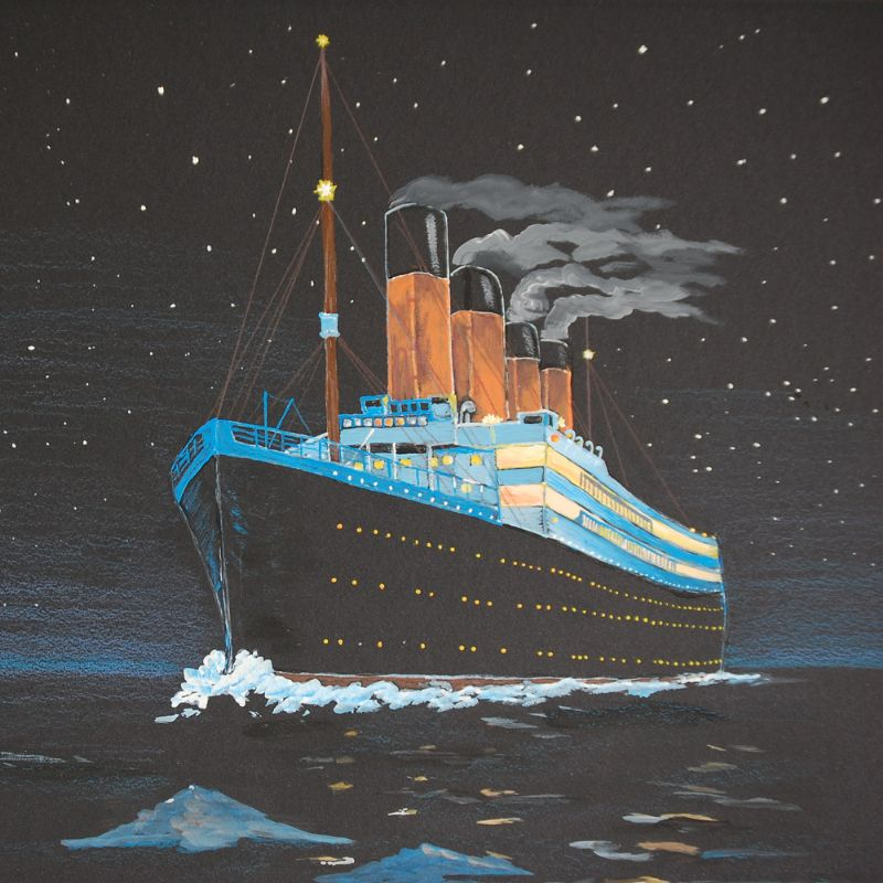 Titanic in 3D for V-Day episode artwork