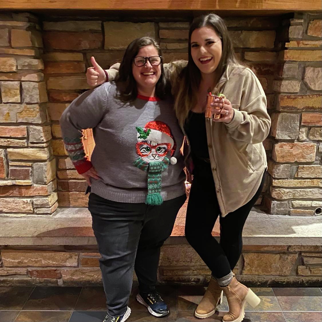 BALLZER AND SARAH PREP FOR THE COMPANY PARTY