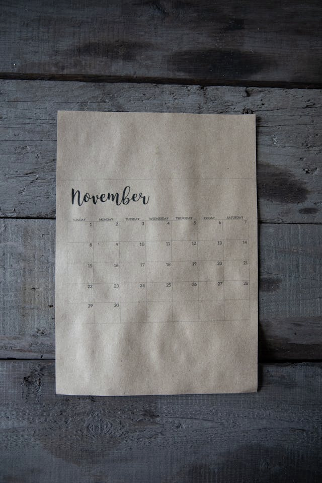 Welcome to November!
