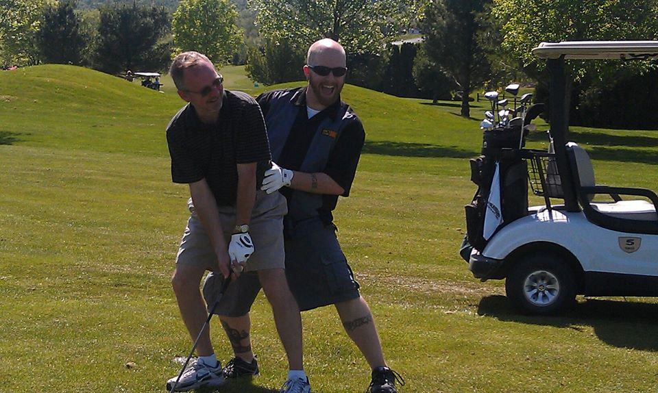 Monday Morning Throwback - Brian & Shaw "golf"