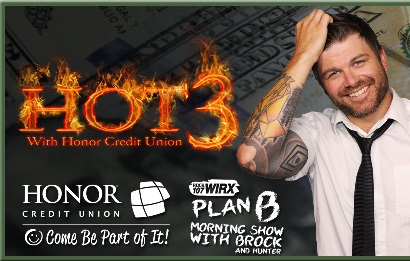 Hot 3 with Honor Credit Union!  Come be part of it! episode artwork