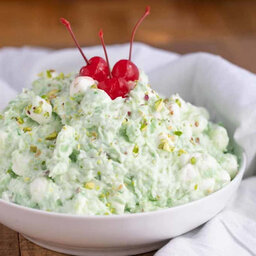 What about that green marshmallow "salad" with cherries?