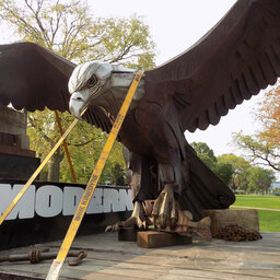 La Crosse Fire Capt. Bayer, and the Eagle sculpture restoration will cost WHAT