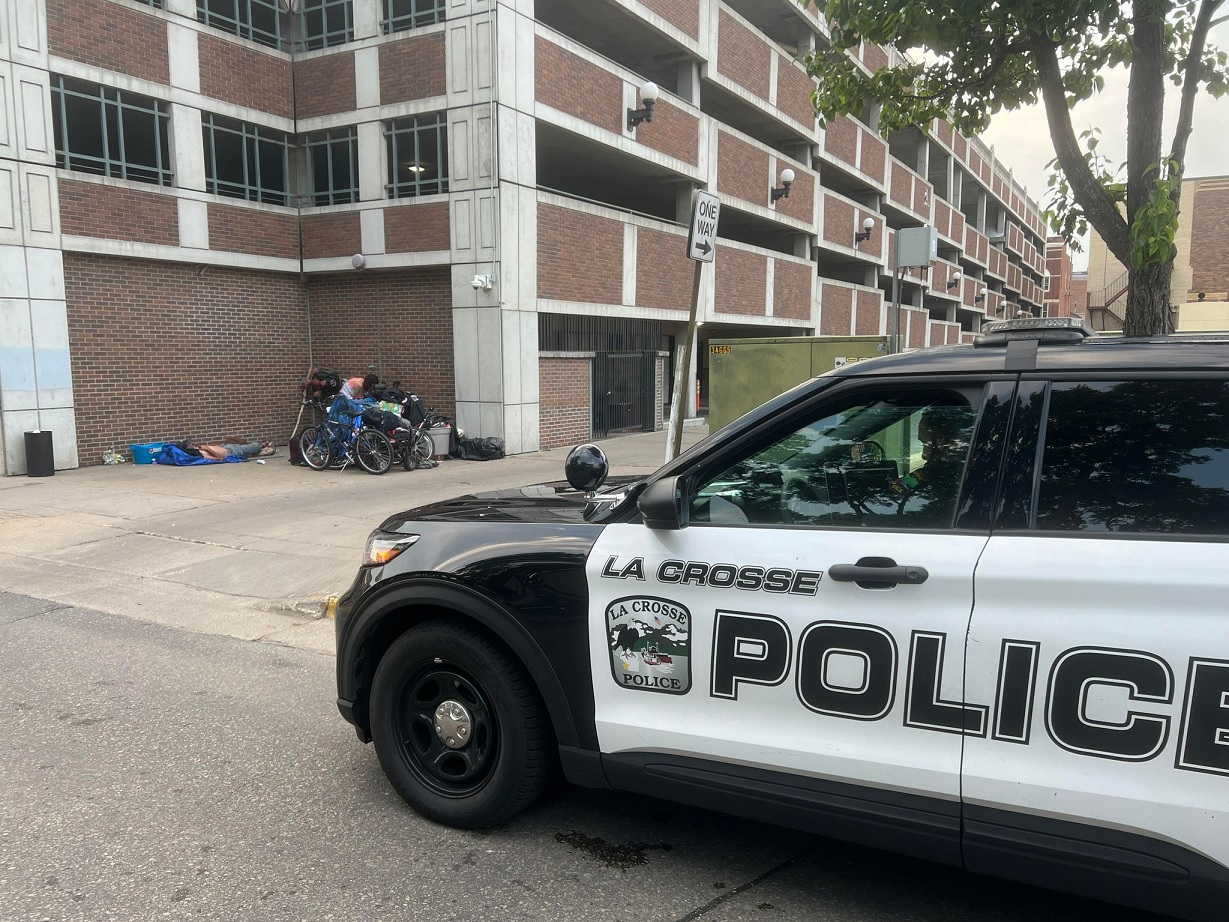 La Crosse unsheltered situation with homeless coor. Sampson, county supervisor Hoffman