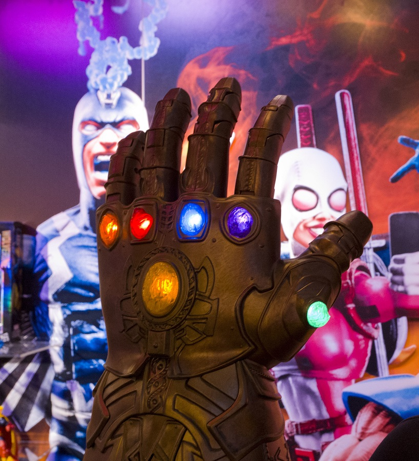 Thanos can't snap his fingers with that glove on