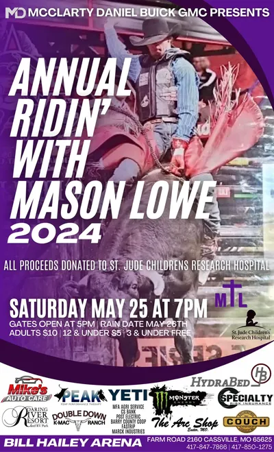 When is Ridin' with Mason Lowe Invitational?