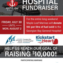 Maple Leaf Marinas raise $25 000 for Georgian Bay General Hospital!