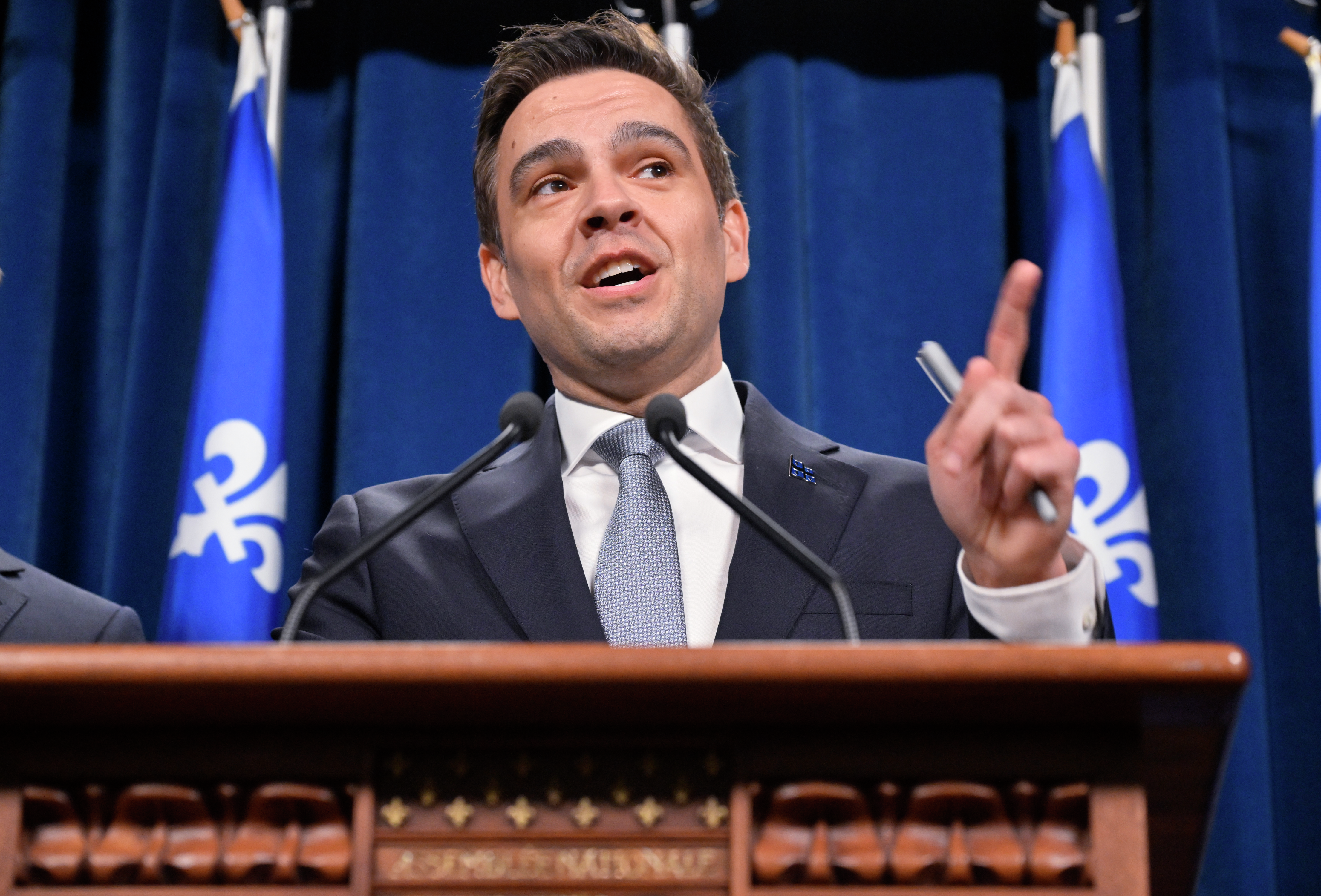 Liberal Leader Charles Milliard discusses the CAQ’s new leader Christine Fréchette, polling ahead of the PQ
