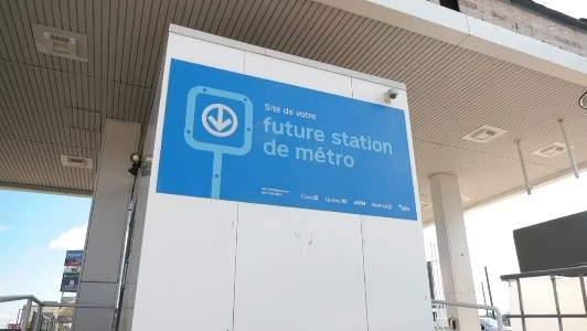 Preliminary work on the Montreal metro's Blue line extension has begun
