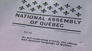 How is the lawsuit against Bill 96 going so far?