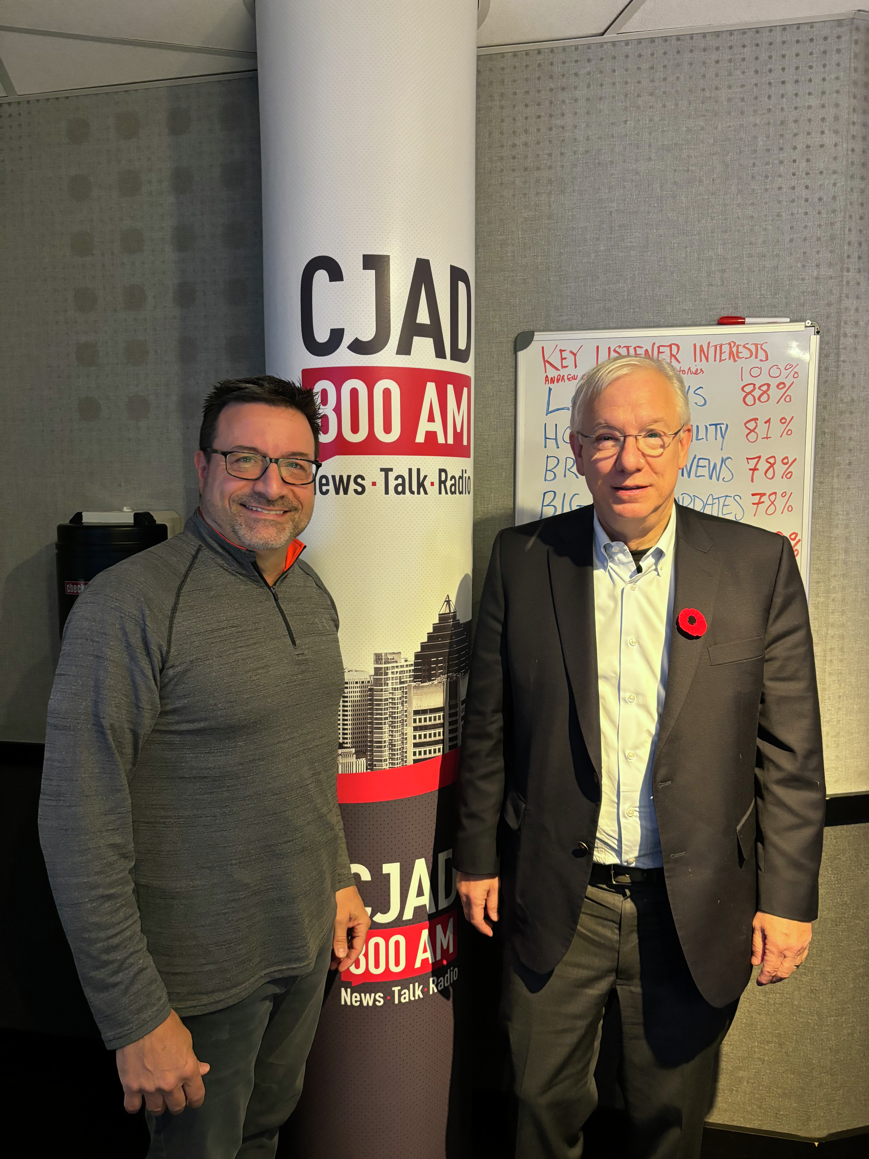 Honouring our veterans with MP Francis Scarpaleggia.