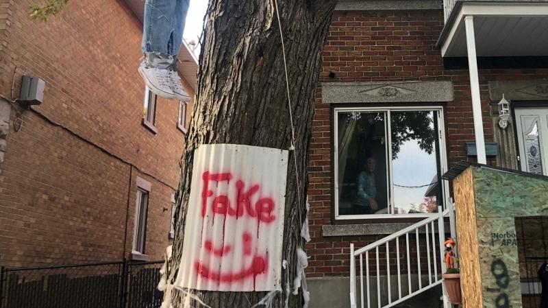 Is this Halloween display in Ahuntsic taking it too far?