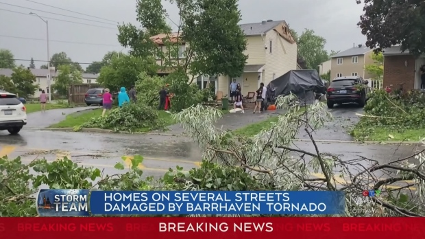 Ottawa Now – Tartan Drive resident surveys the damage done by the Barrhaven tornado