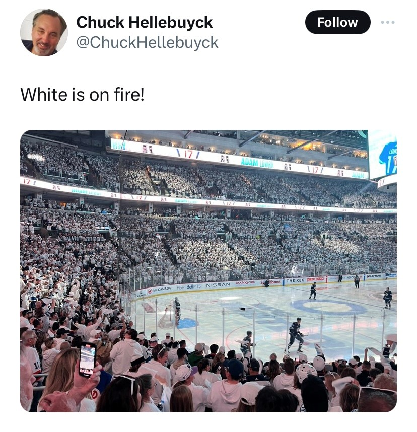 Chuck Hellebuyck is our new favourite person!