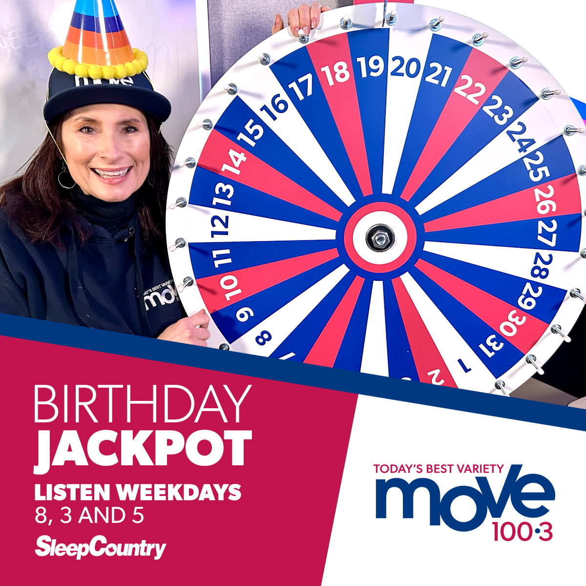 Veronique Shank WINS $5,000 In MOVE 100's Birthday Jackpot!