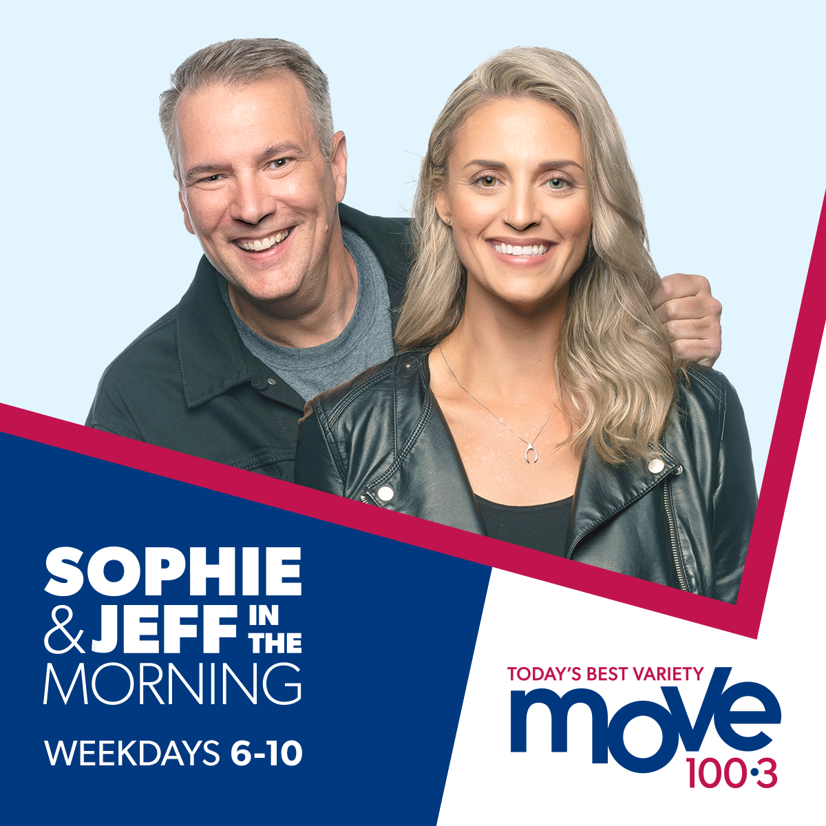 Sophie and Jeff to join MOVE 100 on Monday!