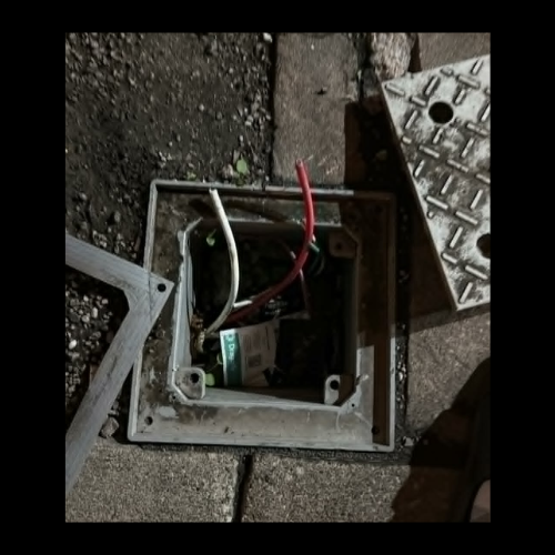 Underground access boxes in Windsor damaged