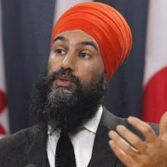 NDP leader Jagmeet Singh reacts to the 2024 federal budget